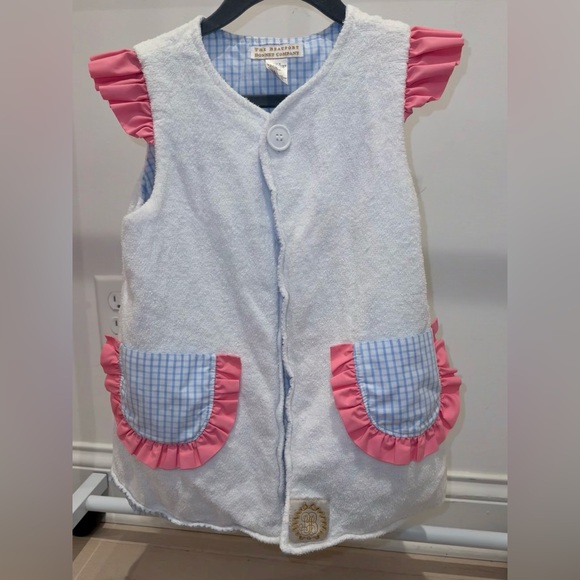 The Beaufort Bonnet Company Other - TBBC Pristine The Beaufort Bonnet Company Pink Blue Gingham Callie Coverup 5
